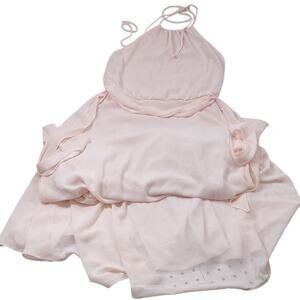 Nouvelle AM/ALE Light Blush Maxi Halter Dress, Size XS